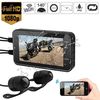 Відеореєстратор для мотоцикла на 2 камери, захищений від вологи FHD 1080P, wifi, G-sensor, датчик руху