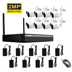 Комплект відеоспостереження бездротовий wifi на 8 камер Longse WIFI3608DE8SW200, 2 мегапікселя