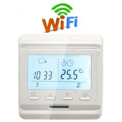 Wifi термостат для газового та електричного котла з LCD дисплеєм Minco Heat MK60L, білий