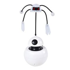 Інтерактивна іграшка для котів Pet Elite Robot-E 3in1, куля - вертушка з лазером і приваблюючим кота звуком