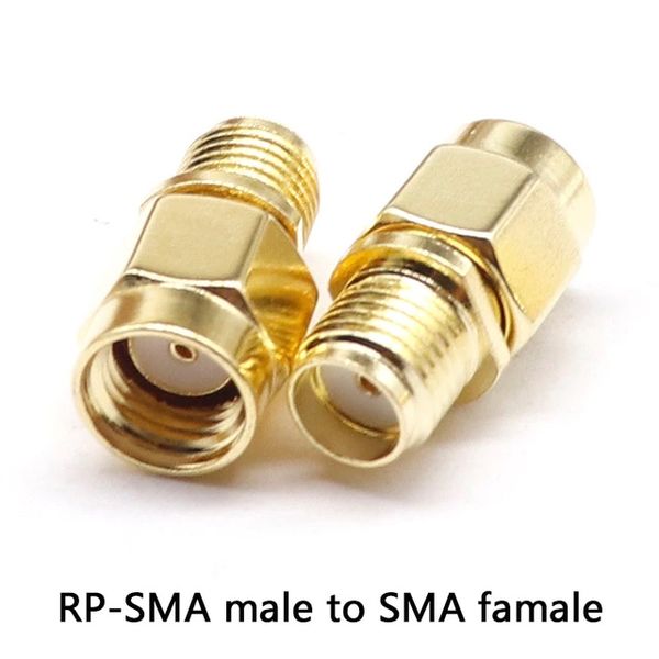 SMA перехідник з RP-SMA male на SMA female без штирків з 2-х сторін