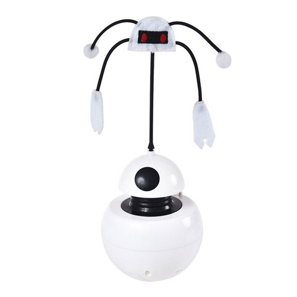 Інтерактивна іграшка для котів Pet Elite Robot-E 3in1, куля - вертушка з лазером і приваблюючим кота звуком