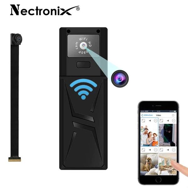 Міні камера wifi бездротова з виносним об'єктивом Nectronix D20, HD 1080P, 2 об'єктиви