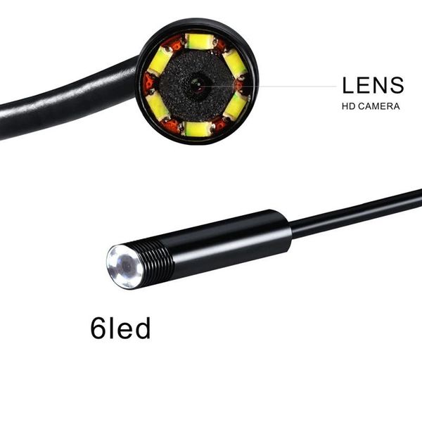 USB ендоскоп для смартфона і ноутбука HD 480P Kerui 652H, 2 метра, 5.5 мм, жорсткий кабель, зображення 13 USB ендоскоп для смартфона і ноутбука HD 480P Kerui 652H, 2 метра, 5.5 мм, жорсткий кабель, зображення 13