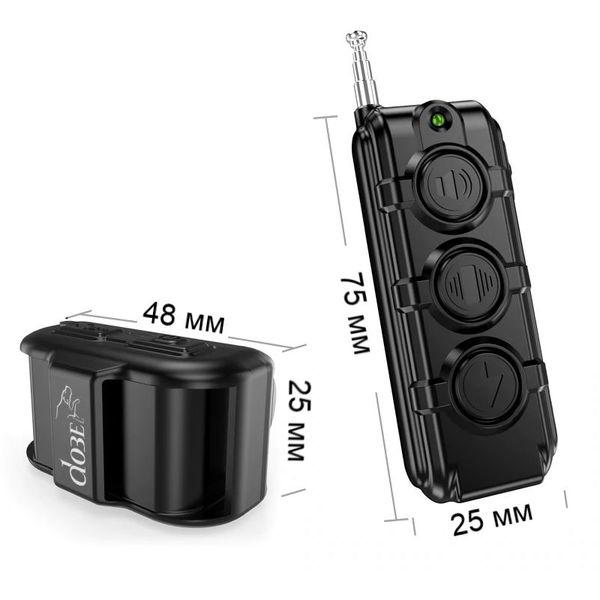 Електроошийник для собак дресирувальний c 3-ма великими кнопками DOBE DB61 для маленьких і середніх собак, червоний, зображення 6