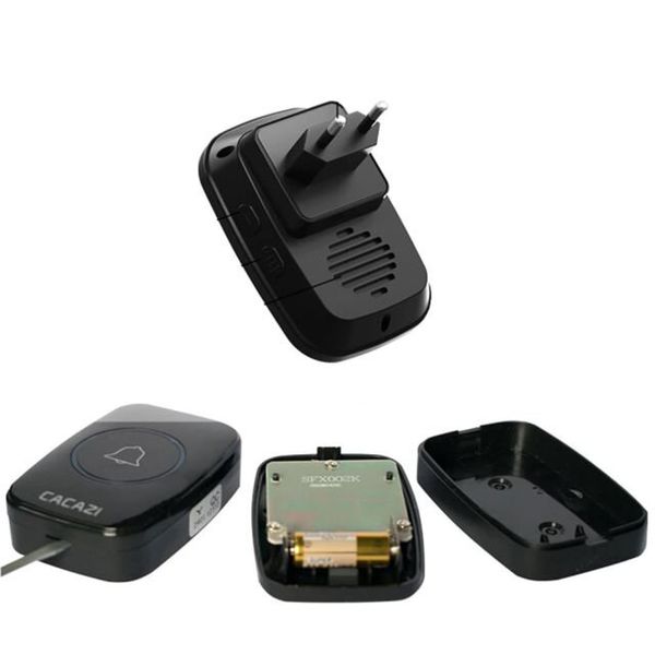 Безпровідний дверний дзвінок на вхідні двері з 2-ма приймачами Cacazi A12, зображення 3