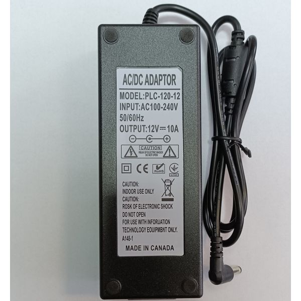 Блок живлення для камер відеоспостереження 12 вольт 10 Ампер 120W OEM PLC-120-12, зображення 4