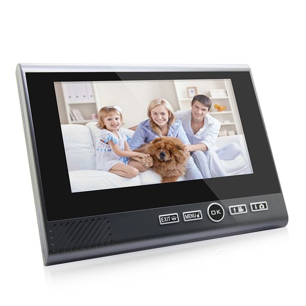 Безпровідний відеодомофон з датчиком руху, 7" дюймовим монітором Kivos KDB701, дальністю до 50 метрів, дистанційне відкриття електрозамку, зображення 3