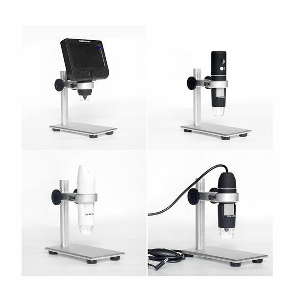 Штатив для мікроскопа універсальний, алюмінієвий, з регулюванням по висоті, зображення 3