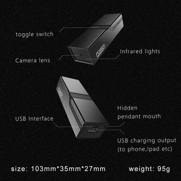 Міні камера відеореєстратор із датчиком руху Full HD 1080P SPIED K1, без акумулятора (УЦІНКА), зображення 5