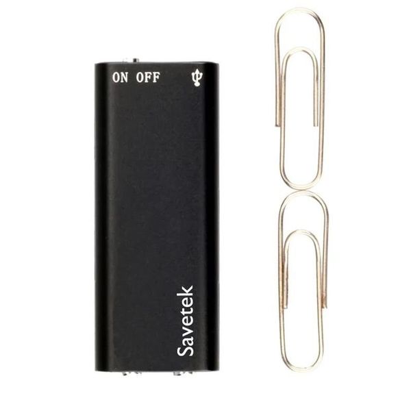 Найменший диктофон Savetek 200, 16 ГБ пам'яті, активація запису голосом, 190 годин запису, Оригінал, зображення 4