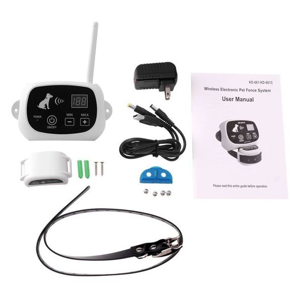 Бездротовий електронний паркан для собак Pet KD-661 з 1-м нашийником, білий, зображення 7