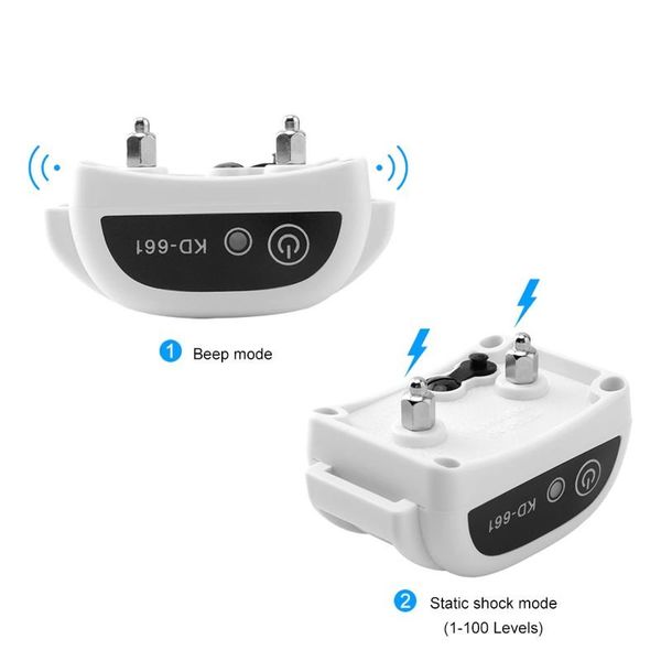 Бездротовий електронний паркан для собак Pet KD-661 з 1-м нашийником, білий, зображення 3