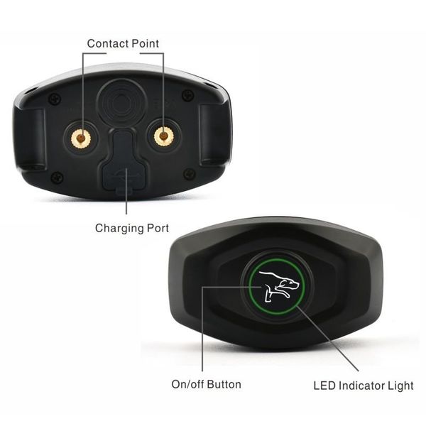 Електронний ошийник для дресирування собак + антилай 2 в 1 Dobe DB 400 (розмір S 23-33 см), зображення 7