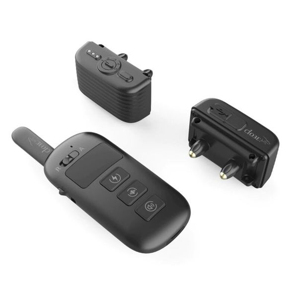 Електронний ошийник для собаки для дресирування + антилай 2 в 1 Dobe DB 500, червоний ремінець, зображення 2