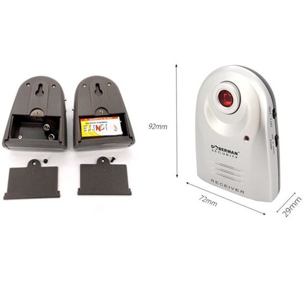 ІЧ бар'єр з інфрачервоним променем до 20 метрів і сиреною Doberman Security SE-0161, зображення 4