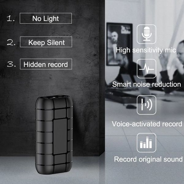 Міні диктофон цифровий акумуляторний Sttwunake A50 +, SD до 128 Gb, 20 днів запису, магніт, зображення 5