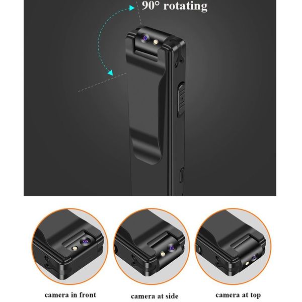 Міні камера з поворотним об'єктивом і диктофоном Vandlion A5 FullHD 1080P (вдосконалена версія), зображення 4