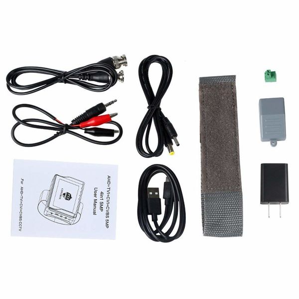 Портативний монітор для налаштування камер відеоспостереження Pomiacam IV7W, 5Мп, AHD + TVI + CVI + CVBS, зображення 7