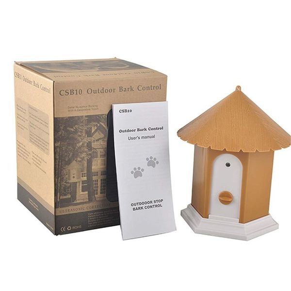 Ультразвуковий антилай шпаківня для вулиці Pet СSB10 c датчиком гавкоту, коричневий, зображення 3