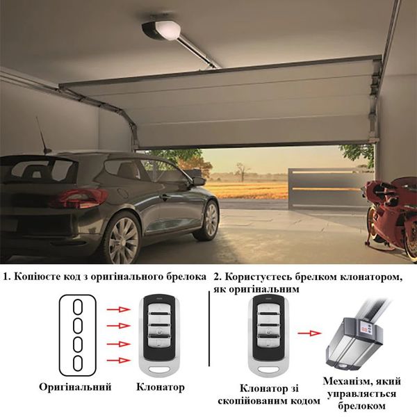 Універсальний мультичастотний пульт брелок клонатор дублікатор для шлагбаумів, воріт, ролет Scimagic SMG-008V15.0, зображення 5