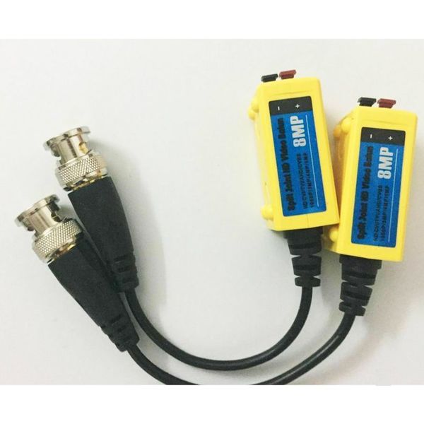 Відео балун - приймач відеосигналу по витій парі для камер відеоспостереження AHD / TVI / CVI / CVBS до 8 Мп Hamrolte S-B5M (2 штуки), зображення 2