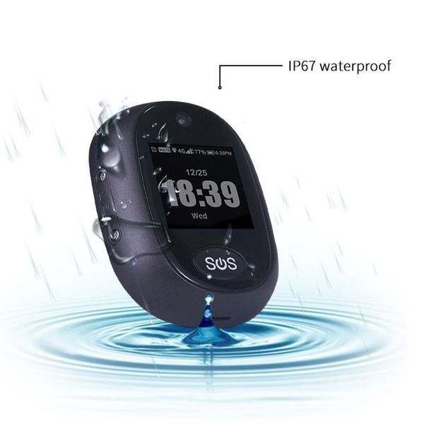 GPS трекер брелок 4G для дітей і літніх людей, з камерою, екраном, кнопкою SOS, аудіозвонком, крокоміром VJOYCAR RF-V45, зображення 5