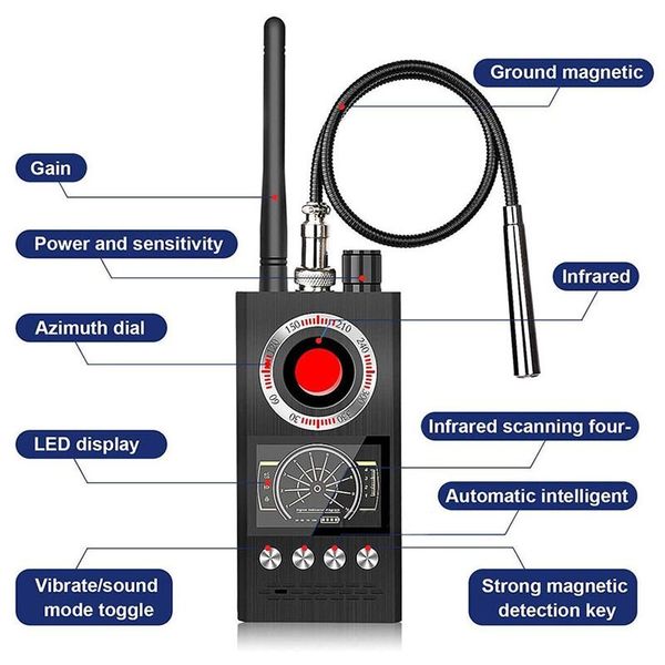 Детектор жучків, індикатор прослушки, пристрій для виявлення прихованих камер Protect K-68, зображення 4