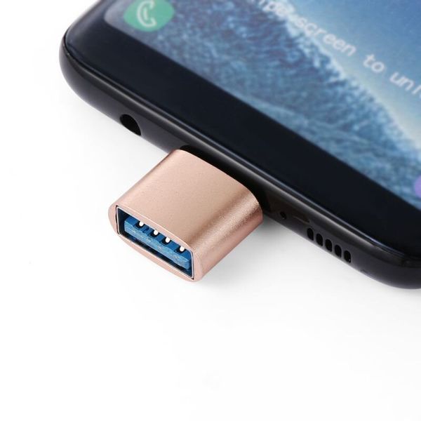 Перехідник OTG USB - USB Type-C, чорний, зображення 3