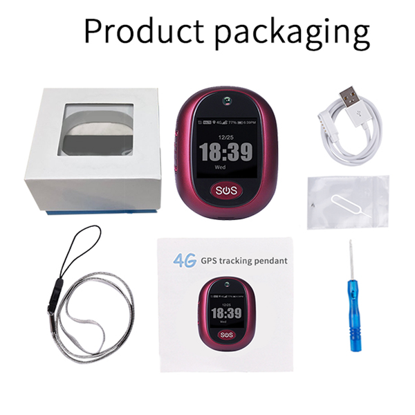 GPS трекер брелок 4G для дітей і літніх людей, з камерою, екраном, кнопкою SOS, аудіозвонком, крокоміром VJOYCAR RF-V45, зображення 7