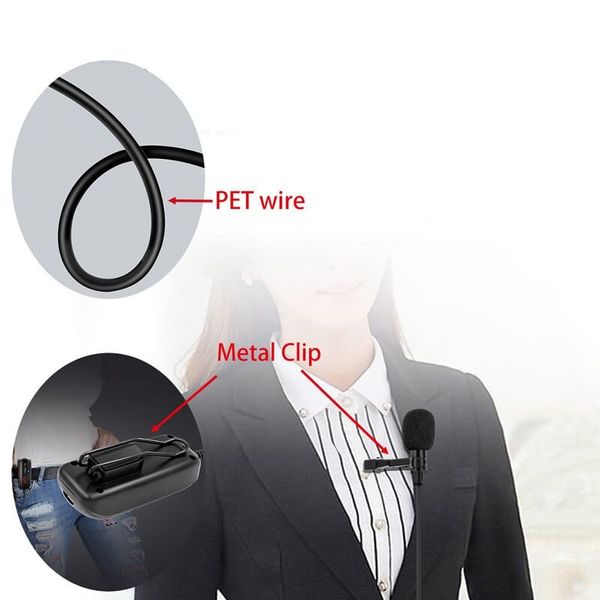 Безпровідний мікрофон для телефону, смартфона петлічний Nectronix WM-50, до 50 метрів, зображення 3