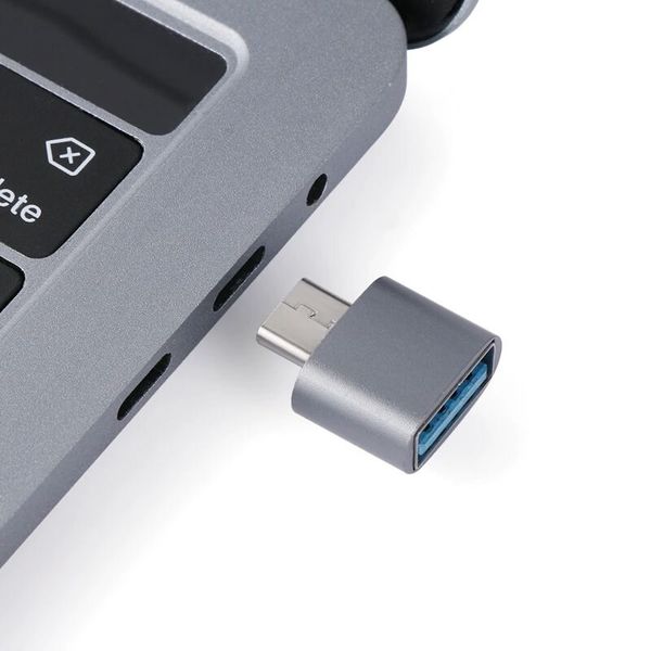 Перехідник OTG USB - USB Type-C, чорний, зображення 4