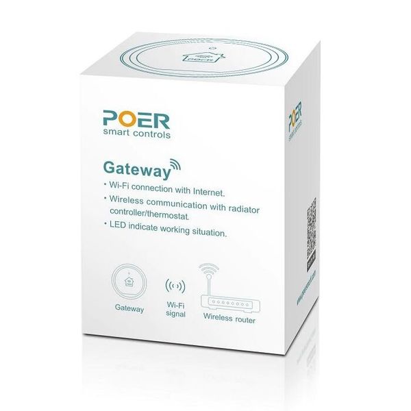 Wifi шлюз PTG10 для керування через інтернет термостатами Poer PTC10 / PTC16 / PTV30, зображення 2