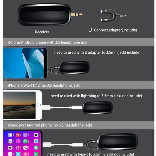 Безпровідний мікрофон для телефону, смартфона петлічний Nectronix WM-50, до 50 метрів, зображення 6