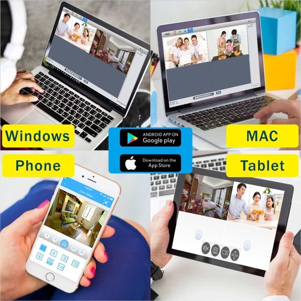 Відеореєстратор на 4 камери з записом на SD карту пам'яті до 256 Гб Enster D9000-4E, AHD TVI CVI до 2 Мп, зображення 6