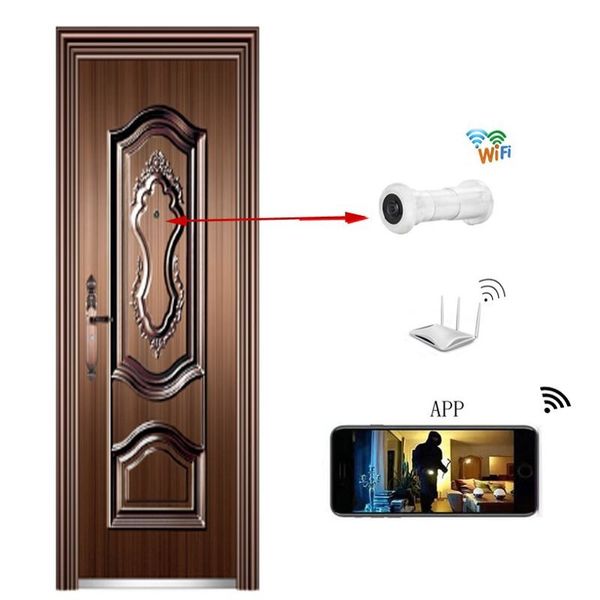 Відеоглазок wifi c датчиком руху, підсвічуванням і записом HQCam 405B, 2 Мп, сріблястий, зображення 6