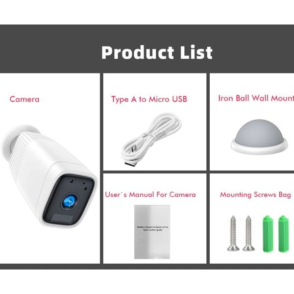 Wifi камера з величезним акумулятором 12000 мАг, до 1 місяця автономної роботи Nectronix ZC-PC206, вулична, із записом на SD до 128 Гб (біла), зображення 7