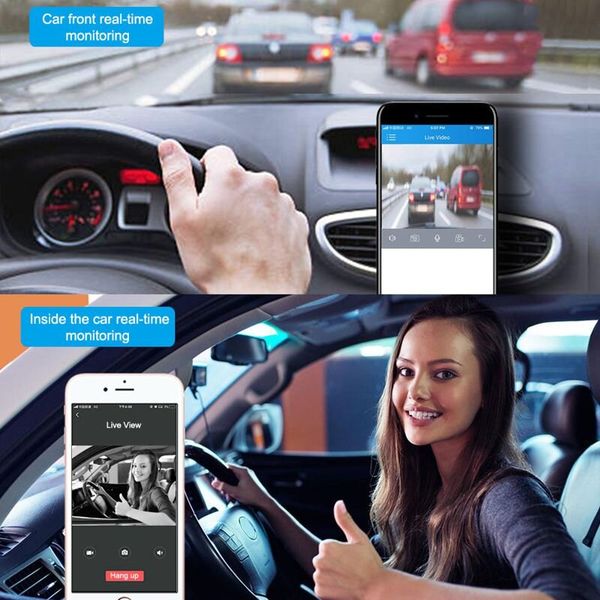 Автомобільний відеореєстратор з 4G + WIFI + GPS Jimi JC400 з передачею відео через інтернет (внутрішня камера винесена на дроті), зображення 5