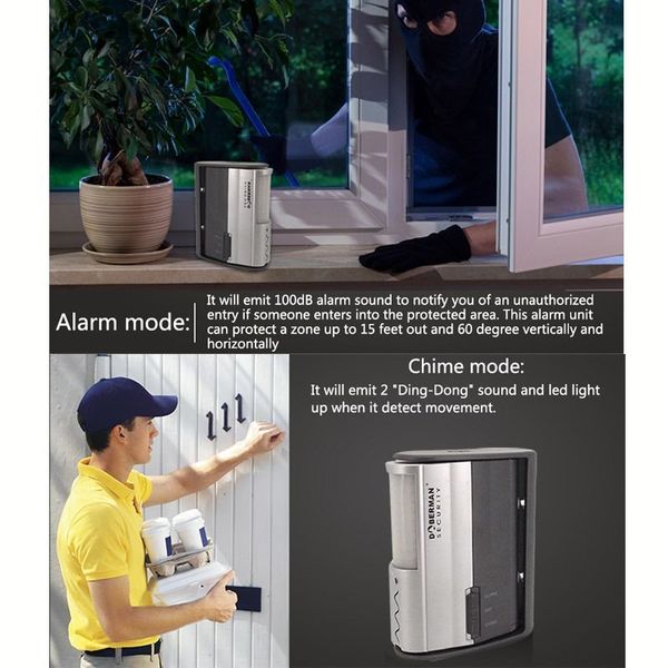 Автономний датчик руху з вбудованою сиреною 100 дБ Doberman Security SE-0104, регульований, зображення 6