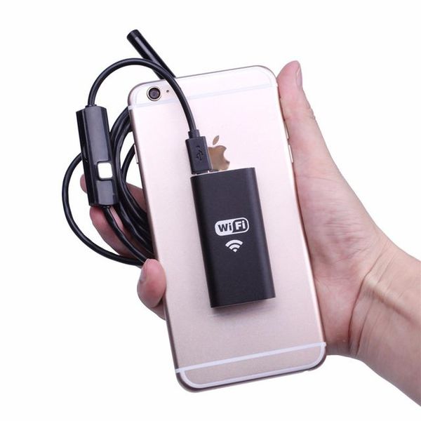 Ендоскоп для смартфона wifi бездротовий Kerui YPC99-1 метр, м'який кабель, 8 мм діаметр, зображення 2
