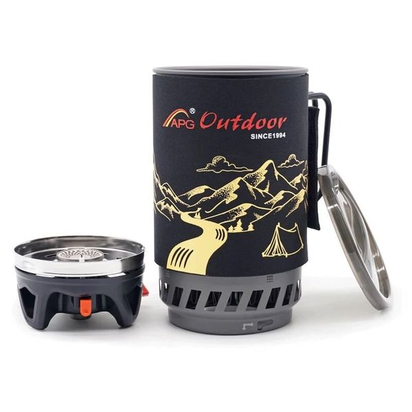 Система приготування їжі інтегрована з теплообмінником туристична APG ST-83, 1.4 літра, зображення 3