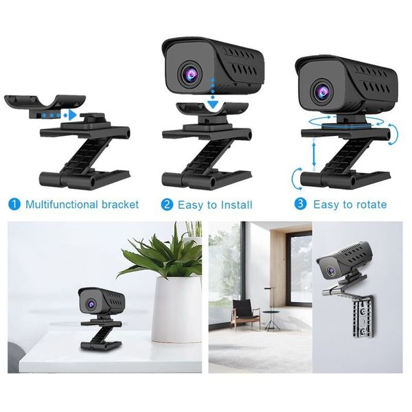 Міні камера WIFI 1 МП, HD 720P з невидимою підсвіткою до 8 метрів ZTour T9, без акумулятора, зображення 3