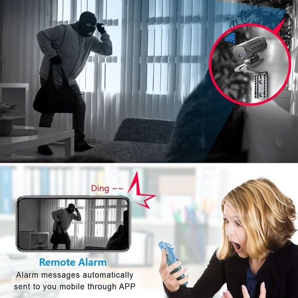 Міні камера WIFI 1 МП, HD 720P з невидимою підсвіткою до 8 метрів ZTour T9, без акумулятора, зображення 6