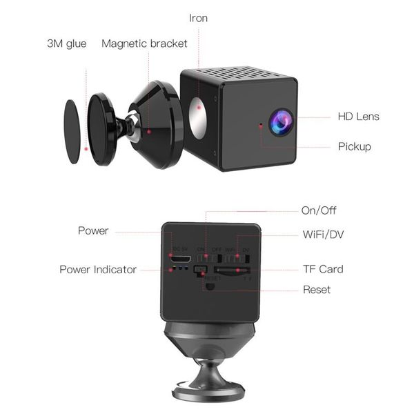 Мини wifi камера беспроводная Full HD 1080P + режим DV регистратора Vstarcam CB73, изображение 3 Мини wifi камера беспроводная Full HD 1080P + режим DV регистратора Vstarcam CB73, изображение 3