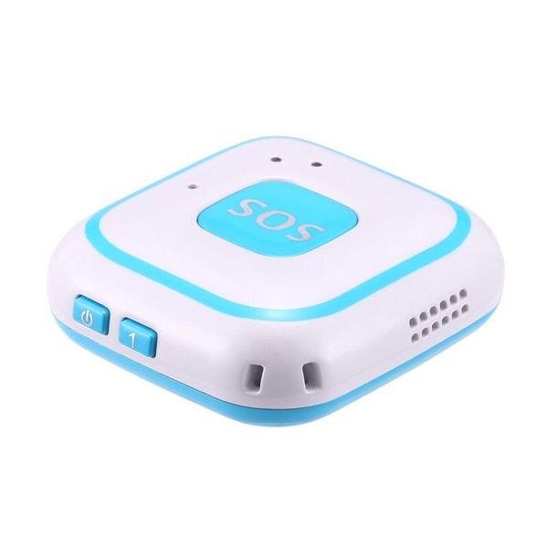 Персональний портативний GPS трекер для дітей з кнопкою SOS Badoo Security V28, блакитний, зображення 2