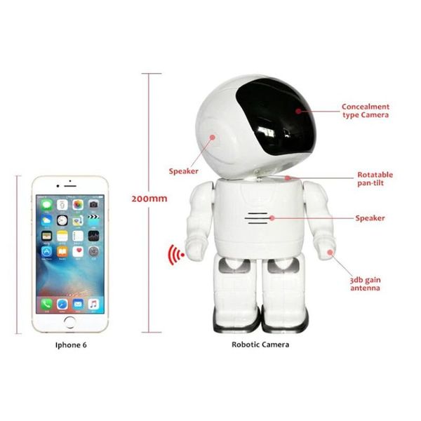 Wifi камера робот Hiseeu QC3-C, 2 мегапікселя, 1080P, поворотна, бездротова, датчик руху, запис, зображення 5