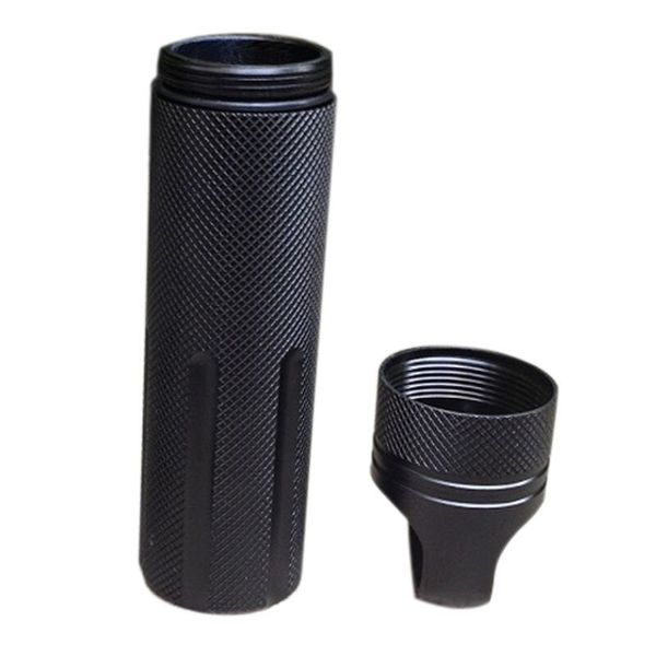 Тубус для зберігання речей водонепроникний з аерокосмічного алюмінію Gymtop SPB-3, чорний, зображення 3