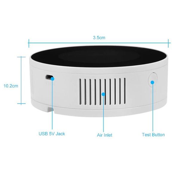 Розумний датчик витоку газу WiFi з сиреною Yobang Security GS-85 wifi + Iphone & Android App, зображення 6