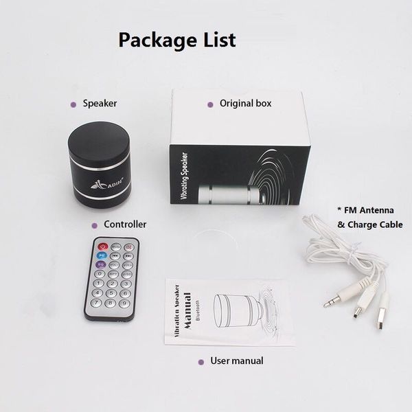 Віброколонка - вібродінамік акустичний Adin D5 +, 20Ватт, bluetooth, радіо, пульт ДУ, зображення 7