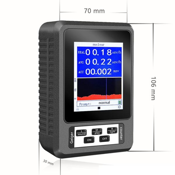 Дозиметр радіації побутовий радіометр лічильник Гейгера Nectronix BR-9B-XR1 (оновлена модель), зображення 4